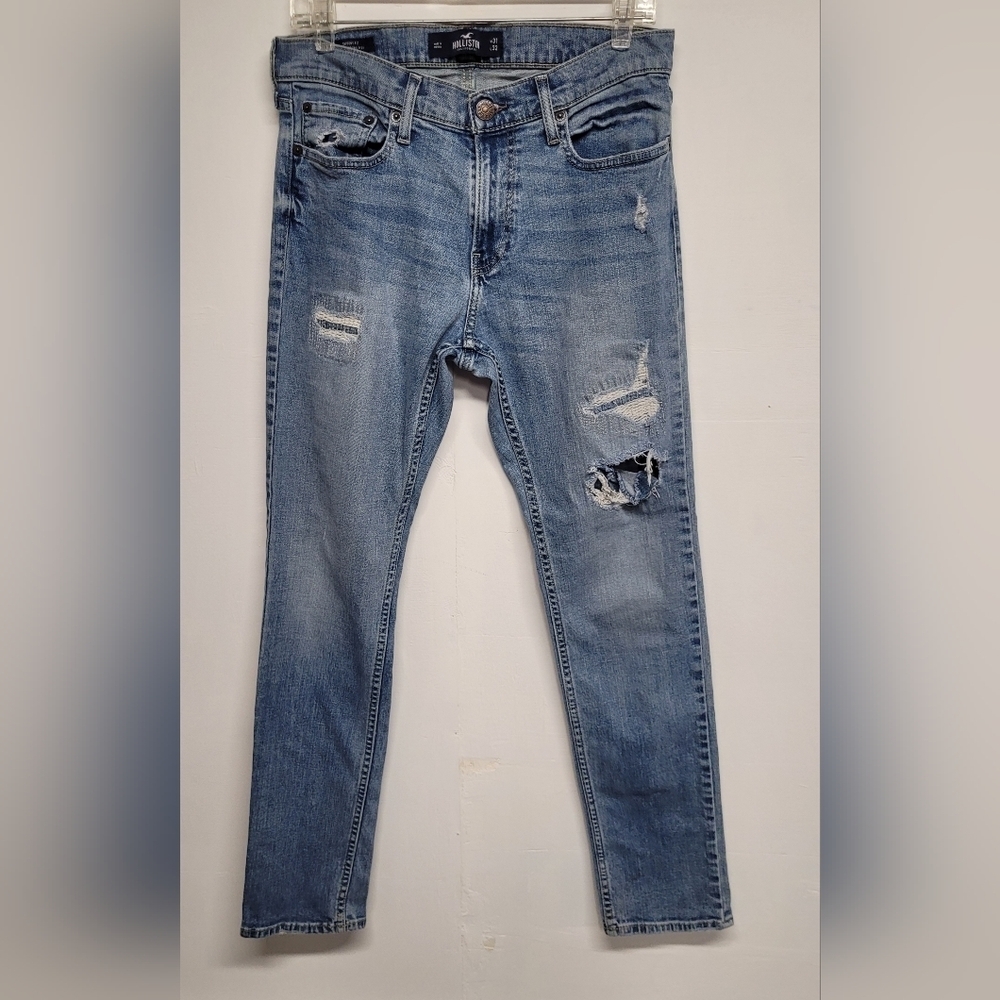 Hollister 31/32 Distressed Destroyed Jeans Skinny Fit Epic Flex